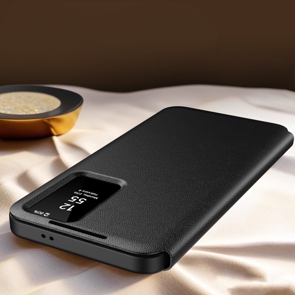 Husa telefon, compatibil cu Samsung Galaxy S22 Ultra, XGSM Smart View, neagra