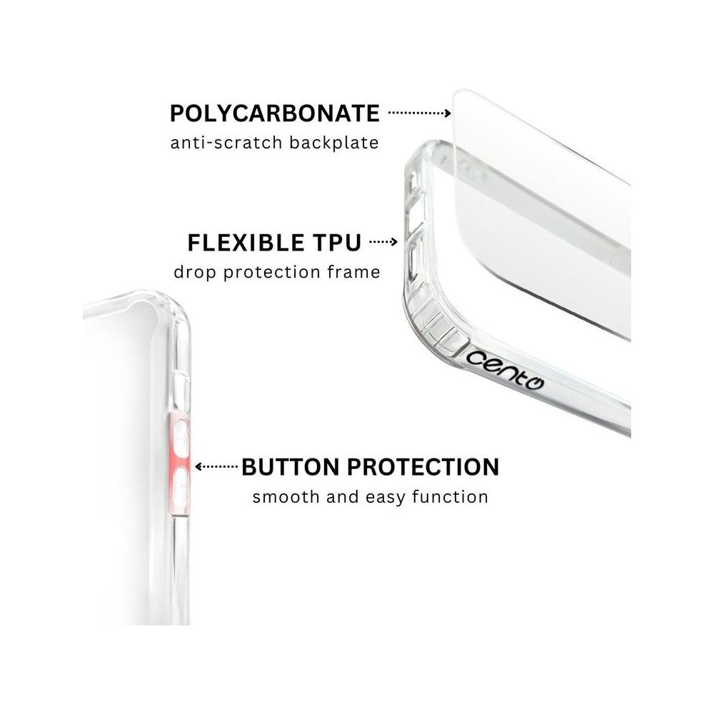 Husa de protectie CENTO Como compatibila cu Oppo Reno14, Transparent, Silicon Premium, Slim, colturi intarite, Anti zgarieturi, Anti soc, cu margini ridicate pentru protectia ecranului si a camerei