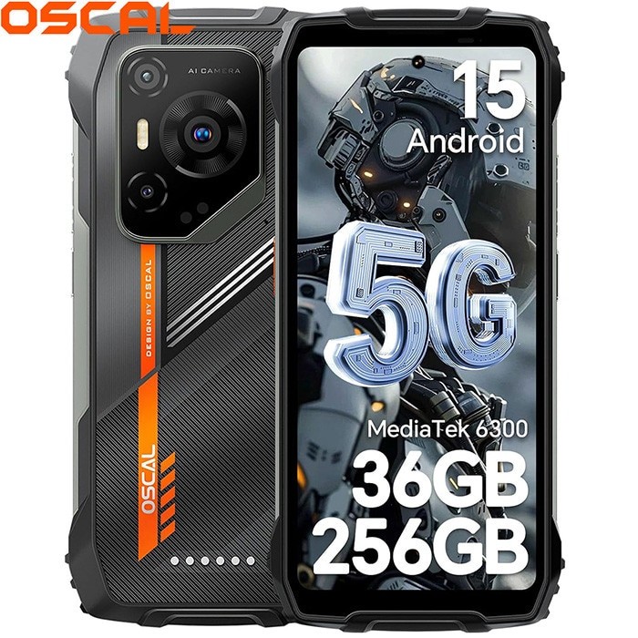 Telefon mobil Blackview Pilot 3, 5G, 36GB Ram(12GB + 24GB / 2T), 256GB, 8 nuclee, 6.78'' HD+, Android 15, 7500mAh, 120Hz, 1080*2460, 50MP Camera Octa Core, Fingerprint/3.5mm Jack/GPS, Negru