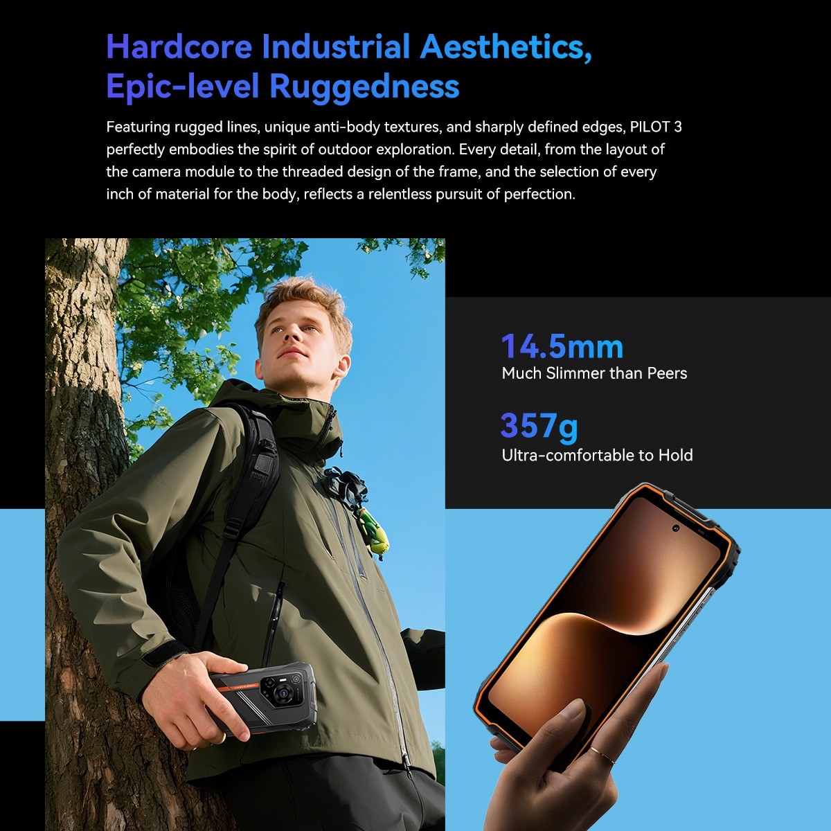 Telefon mobil Blackview Pilot 3, 5G, 36GB Ram(12GB + 24GB / 2T), 256GB, 8 nuclee, 6.78'' HD+, Android 15, 7500mAh, 120Hz, 1080*2460, 50MP Camera Octa Core, Fingerprint/3.5mm Jack/GPS, Negru