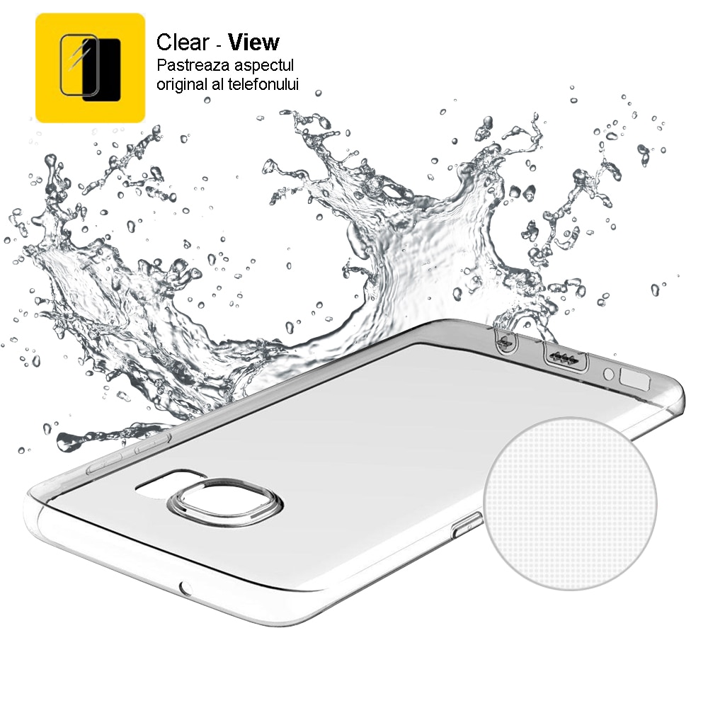 Husa de protectie pentru Samsung Galaxy S21 Ultra, 0.5mm, Transparent