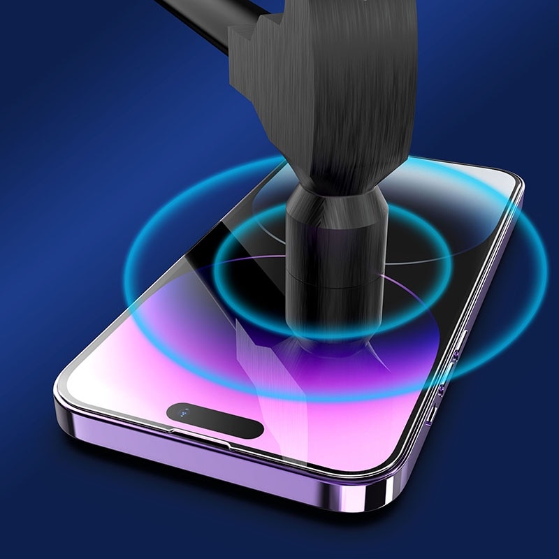 Folie sticla privacy pentru iPhone 13/13 Pro/14, 6.1", cu dispozitiv de instalare rapida si usoara, duritate 9H, precizie 1:1, sticla securizata, protectie telefon