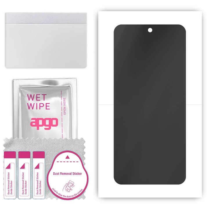 Folie de protectie PRIVACY apgo pentru Oppo Find X8 Pro – efect anti-spionaj, hidrogel, full glue, 5D, mat, ultra-subtire