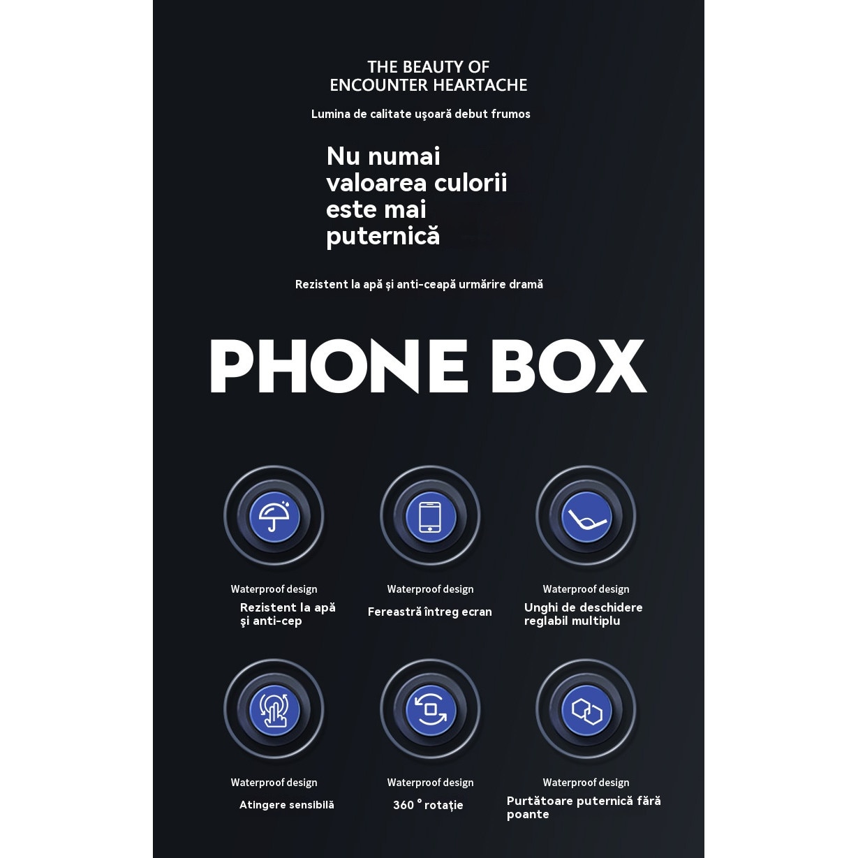 Suport telefon mobil pentru dus, rotativ la 360°, rezistent la apa, pentru telefoane sub 7 inch- Alb