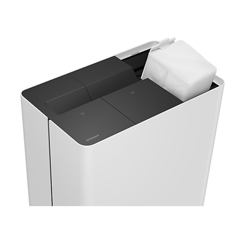 Aspirator robot Samsung VR7MD96514G/GE Bespoke Jet Bot Combo 3-in-1 Steam Plus, 70 W, Recipient praf 0.25 L, Senzor dToF LiDAR, 6000 Pa, Autonomie 180 minute, Rezervor 0.1 l, Control prin aplicatie, Control vocal, Wi-Fi Gri