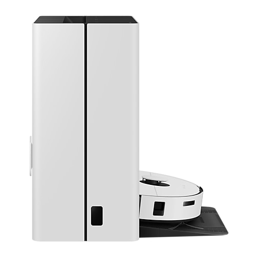 Aspirator robot Samsung VR7MD96514G/GE Bespoke Jet Bot Combo 3-in-1 Steam Plus, 70 W, Recipient praf 0.25 L, Senzor dToF LiDAR, 6000 Pa, Autonomie 180 minute, Rezervor 0.1 l, Control prin aplicatie, Control vocal, Wi-Fi Gri