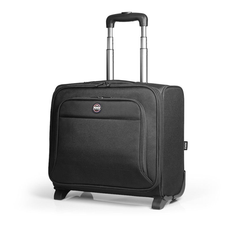 Geanta laptop troller PORT DESIGNS HANOI II, 15.6 inch, Textil, Negru, 43.5x40x20cm
