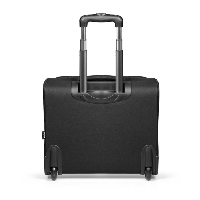 Geanta laptop troller PORT DESIGNS HANOI II, 15.6 inch, Textil, Negru, 43.5x40x20cm