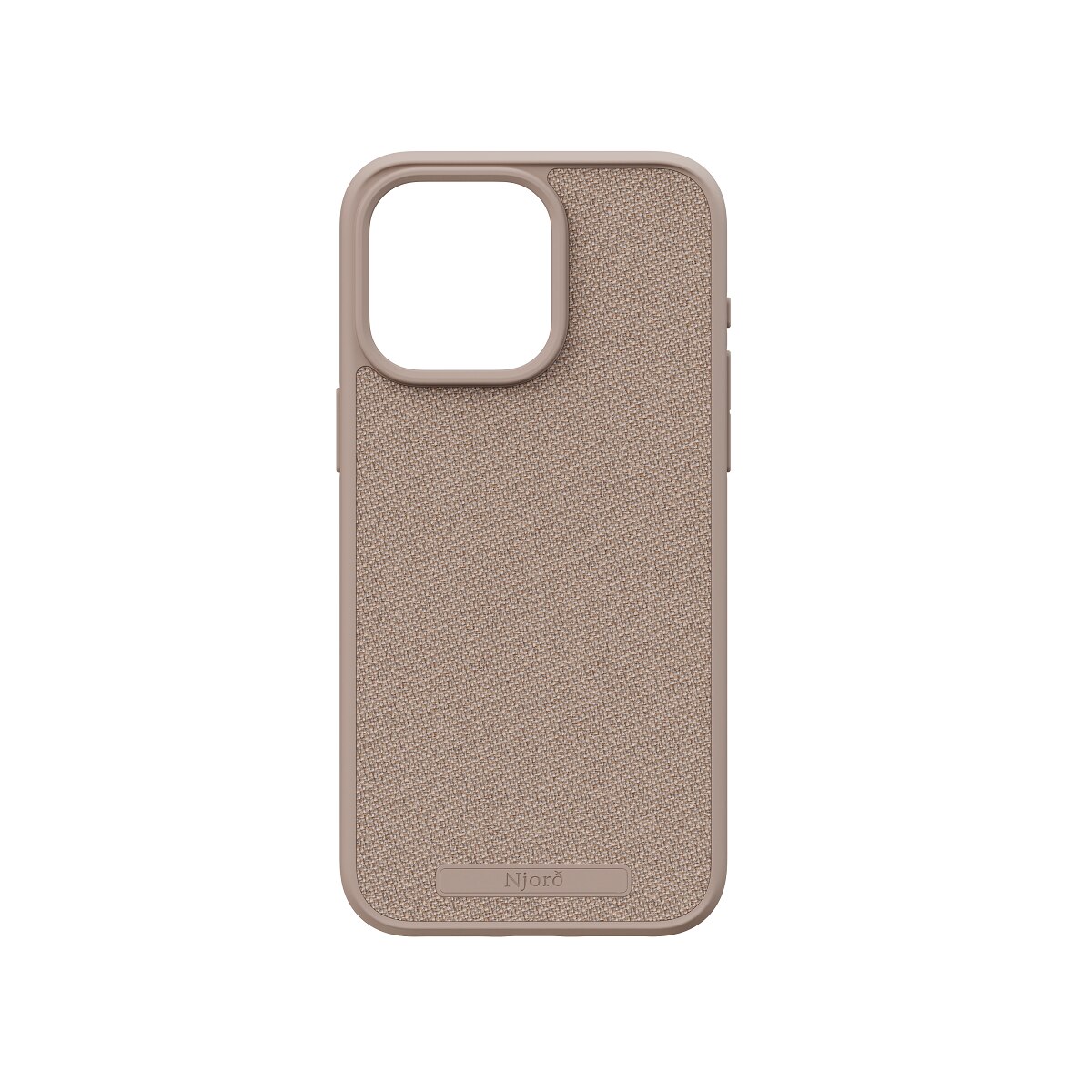 Carcasa Protectie Spate Njord Colectia Fabric Cu Magsafe Campatibil Cu iPhone 15 Pro Max - Roz