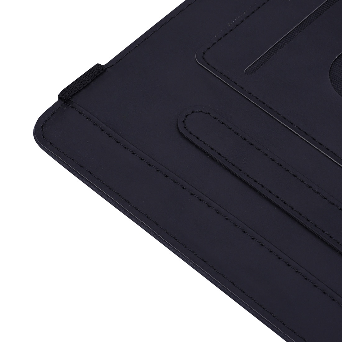 Husa tableta pentru Amazon Fire HD 8 (2020), textura de caprarie gravata, tip carte cu suport si sloturi pentru carduri si cadru foto (negru)