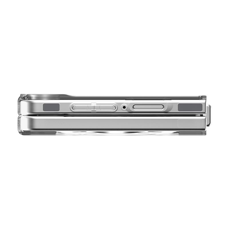Carcasa Spigen Air Skin cu MagSafe, compatibila cu Samsung Galaxy Z Flip 7, Alb / Transparent