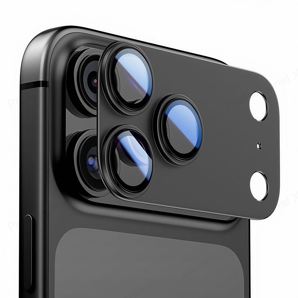 Folie protectie camera foto Tech-Protect CamAlloy Fit Plus compatibila cu iPhone 17 Pro, Silver