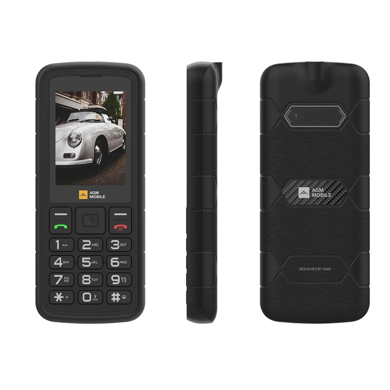 Telefon Mobil AGM M9 Rugged, 4G, Display LCD 2.4", 48MB RAM, 128MB ROM, 1000mAh, IP68/IP69K, 108db, Lanterna, Dual SIM