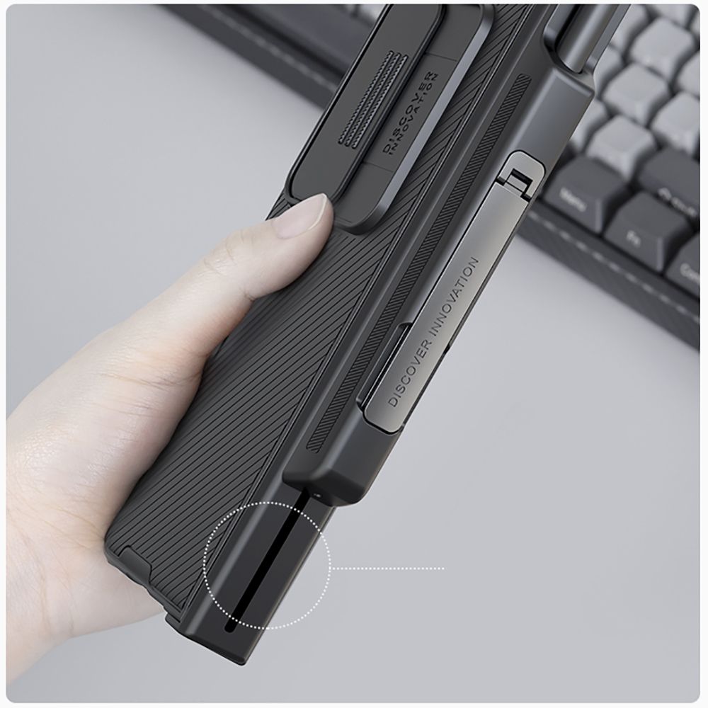 Husa, Nillkin CamShield Pro pentru Samsung Galaxy Z Fold4, Negru