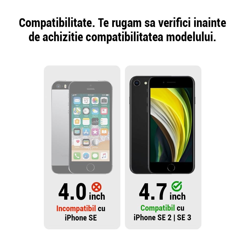 Folie ecran Spigen AlignMaster Glas.tR Full Cover, pentru iPhone SE 2 / iPhone SE 3 / iPhone 7 / iPhone 8, 9H, Case Friendly, Negru