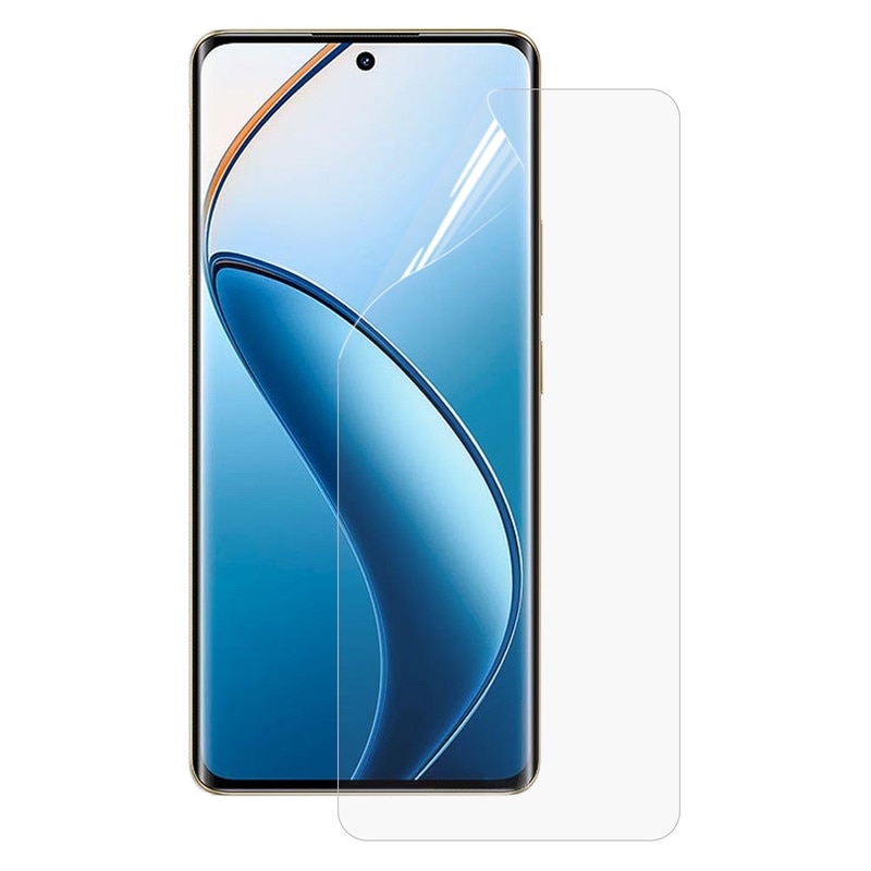 Folie Silicon Ecran pentru Realme GT 5G, Silicon Hydrogel Regenerabil, Flexible Hydro-Crystal, Protectie Completa, Full Glue, Instalare usoara, Set complet pentru Instalare