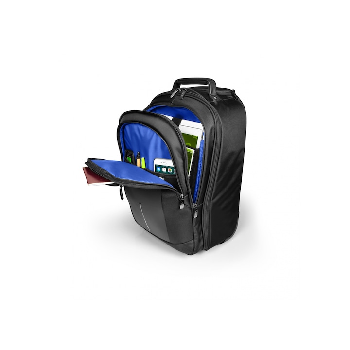 Rucsac laptop Port Designs CHICAGO EVO, convertibil in troller, 15.6'', Negru
