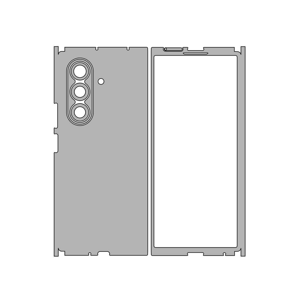 Folie iSkinz pentru Samsung Galaxy Z Fold7 - Piele Alba, 360 Cut, Skin Adeziv, Protectie Carcasa Spate si Laterale