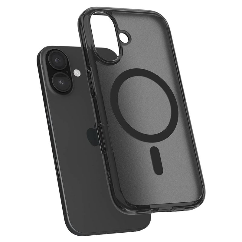 Carcasa Spigen Ultra Hybrid T MagSafe compatibila cu iPhone 16 Frost Black