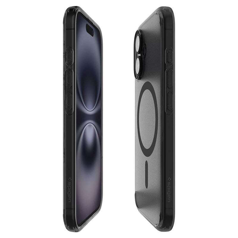 Carcasa Spigen Ultra Hybrid T MagSafe compatibila cu iPhone 16 Frost Black