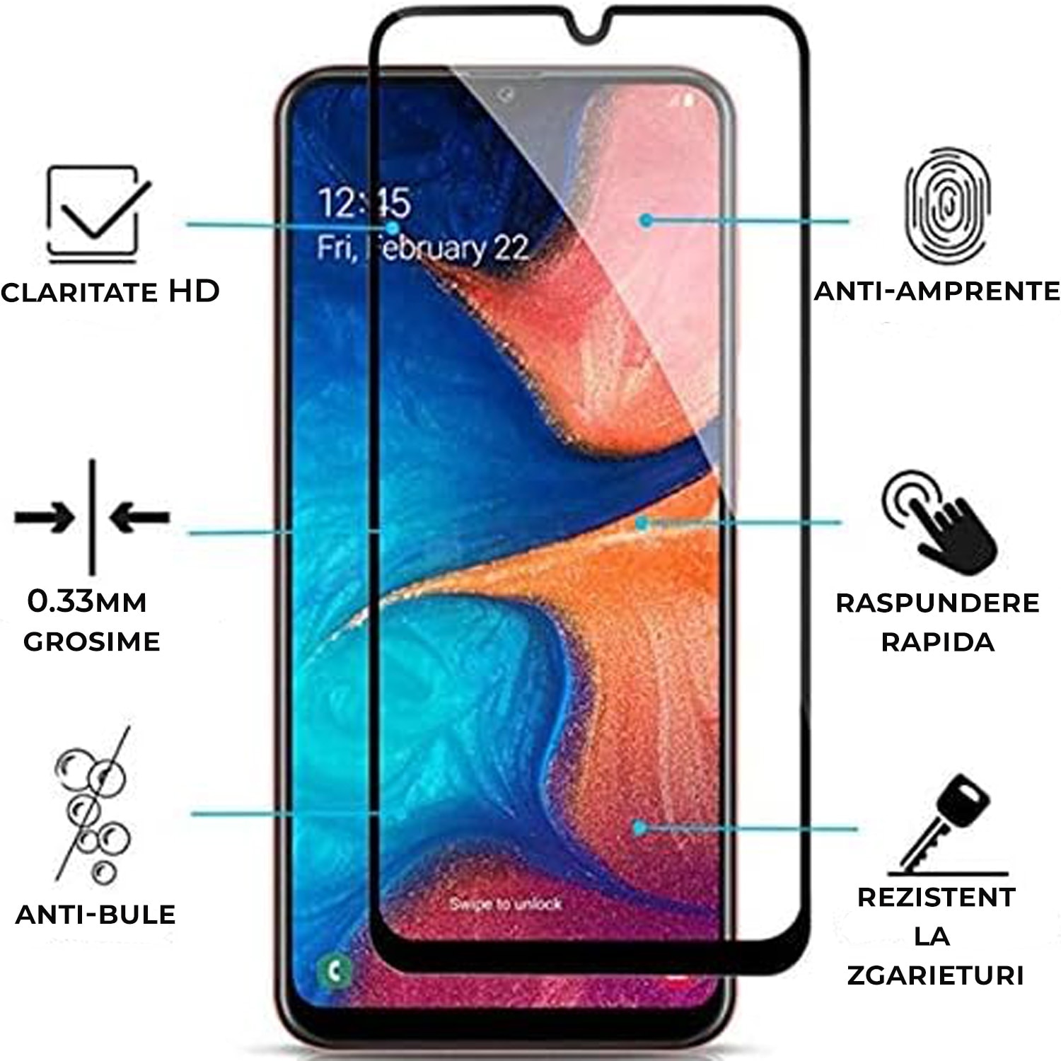Folie de Sticla pentru Apple iPhone 16, Sticla temperata 9H, 2.5D, Classic Glass, 0.33 mm, Transparent