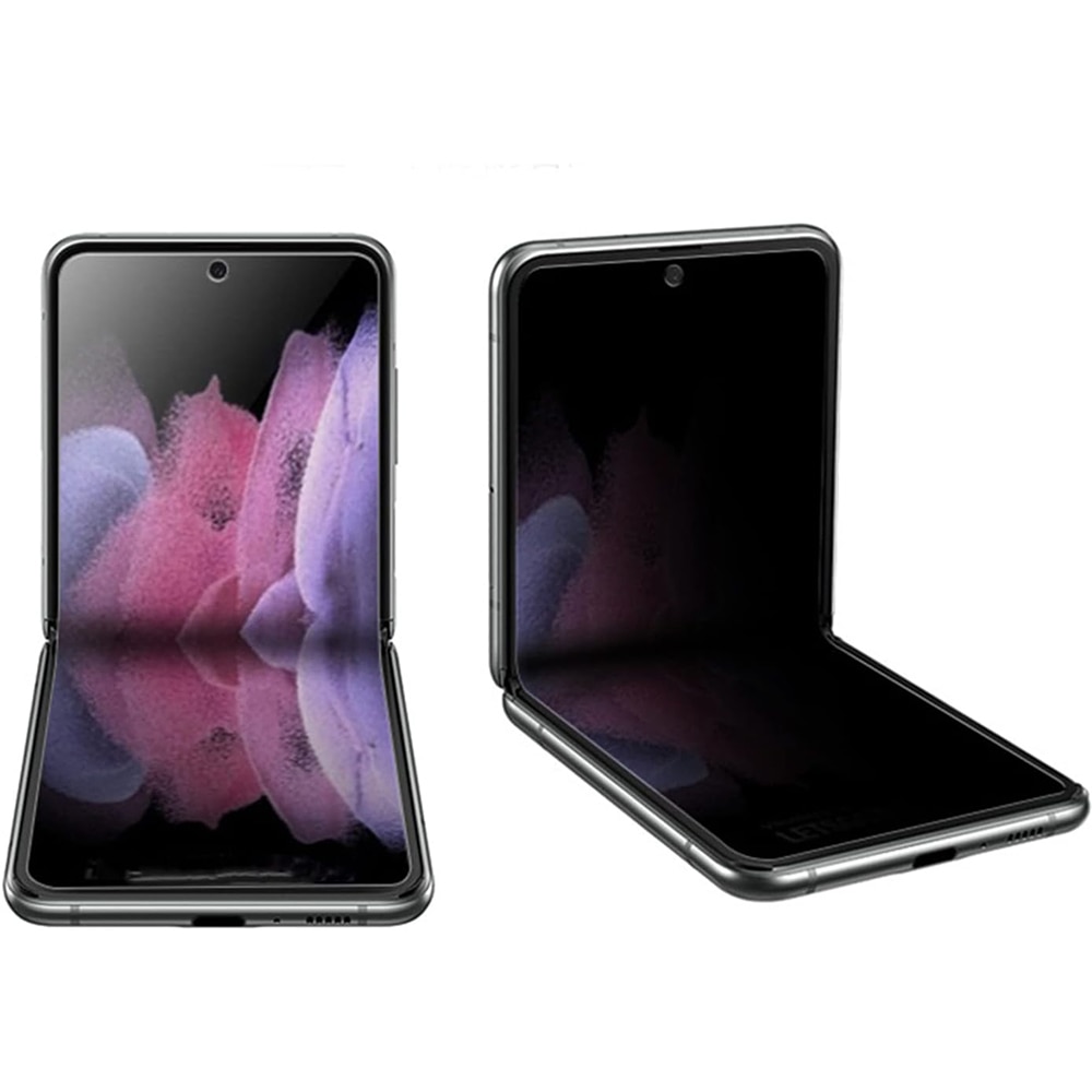 Folie Privacy din Hydrogel Compatibil cu Samsung Galaxy Z Flip 5, Privacy, Anti-spy, Full Screen, Full Cover, HD Clarity, Neagra