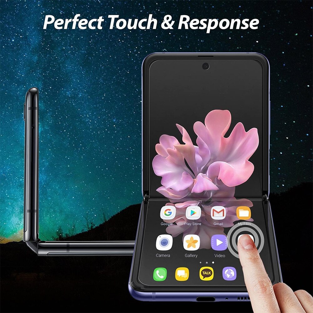 Folie Privacy din Hydrogel Compatibil cu Samsung Galaxy Z Flip 5, Privacy, Anti-spy, Full Screen, Full Cover, HD Clarity, Neagra