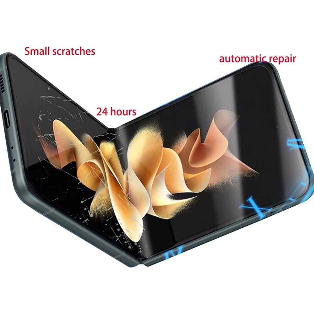 Folie Privacy din Hydrogel Compatibil cu Samsung Galaxy Z Flip 5, Privacy, Anti-spy, Full Screen, Full Cover, HD Clarity, Neagra