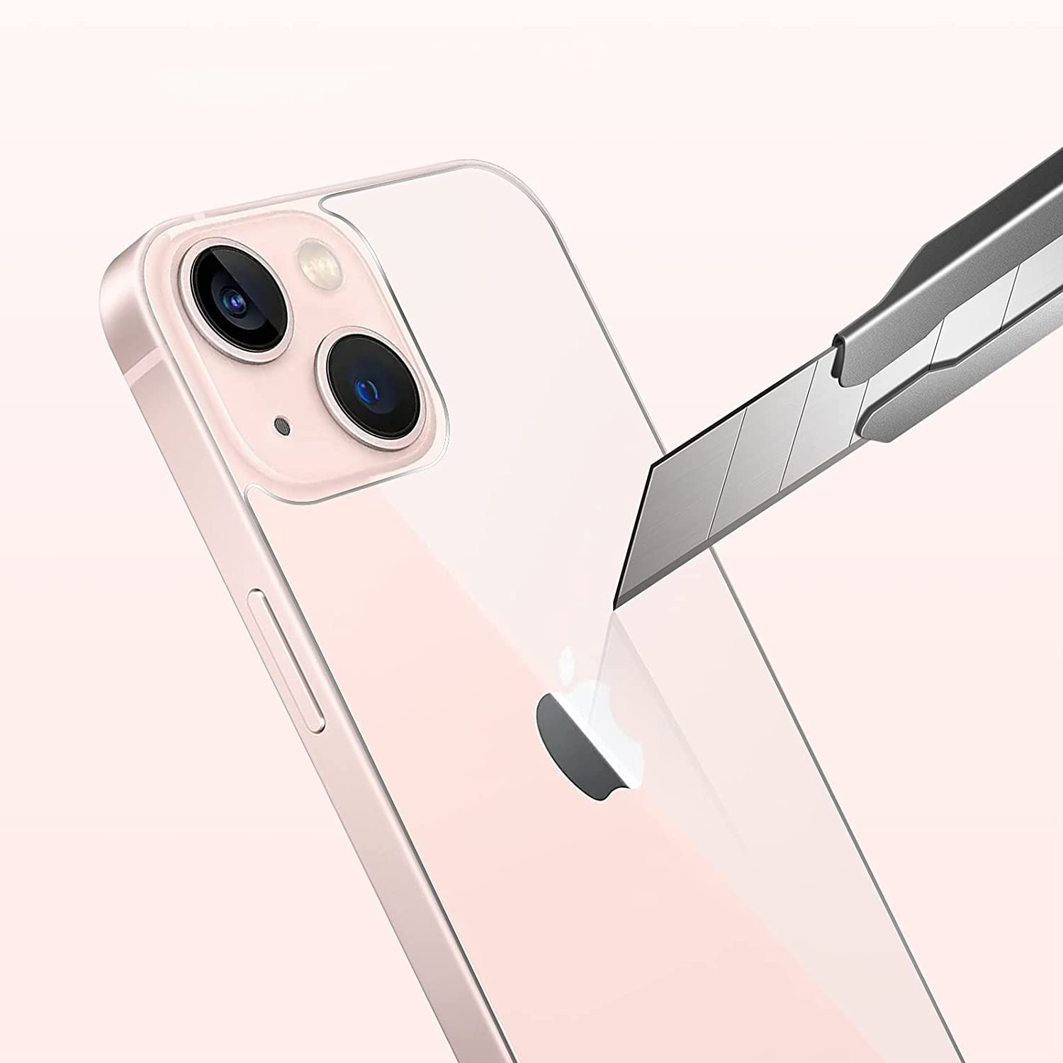 Folie sticla pentru iPhone 14 PLUS, protectie securizata, spate, 0.2mm