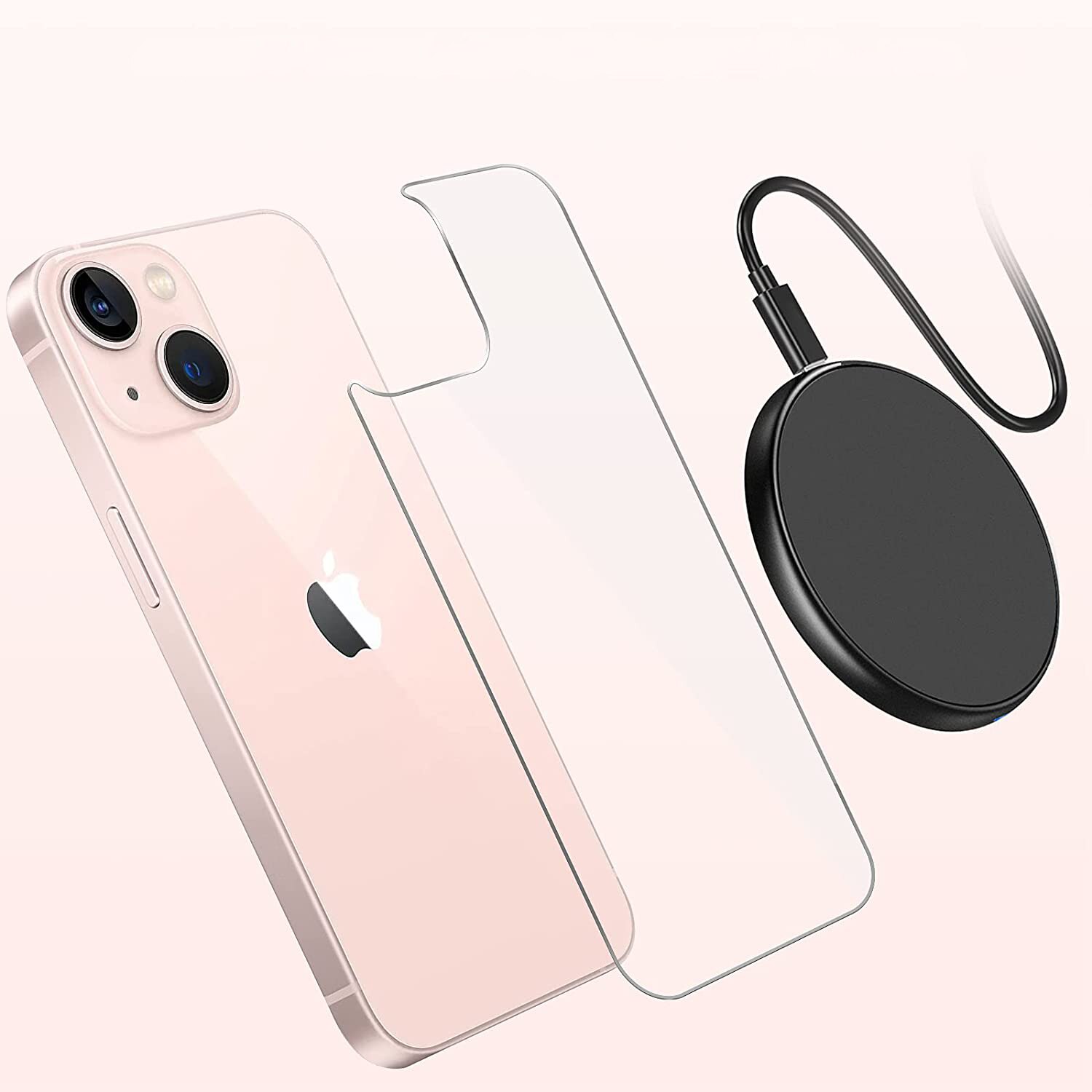 Folie sticla pentru iPhone 14 PLUS, protectie securizata, spate, 0.2mm