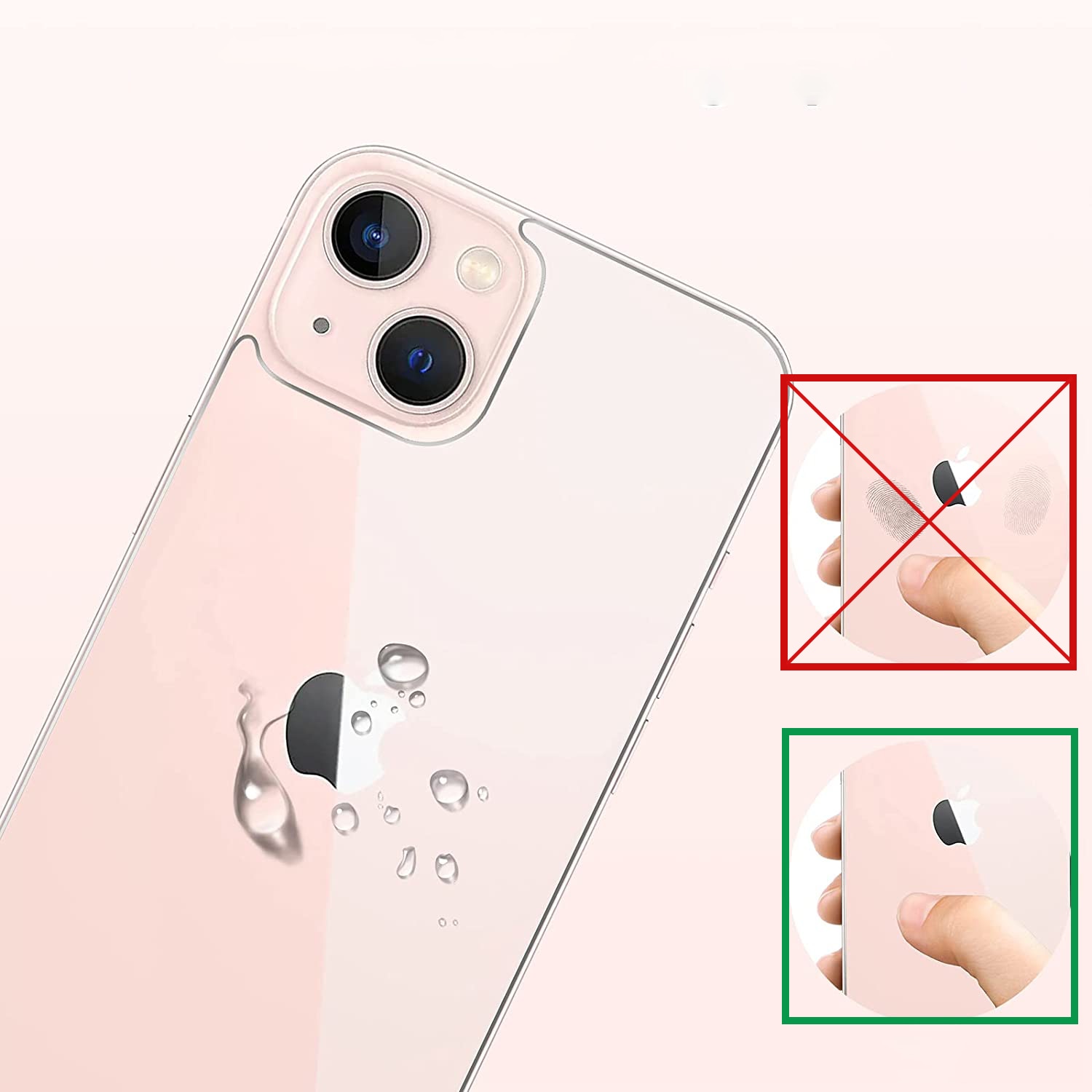 Folie sticla pentru iPhone 14 PLUS, protectie securizata, spate, 0.2mm