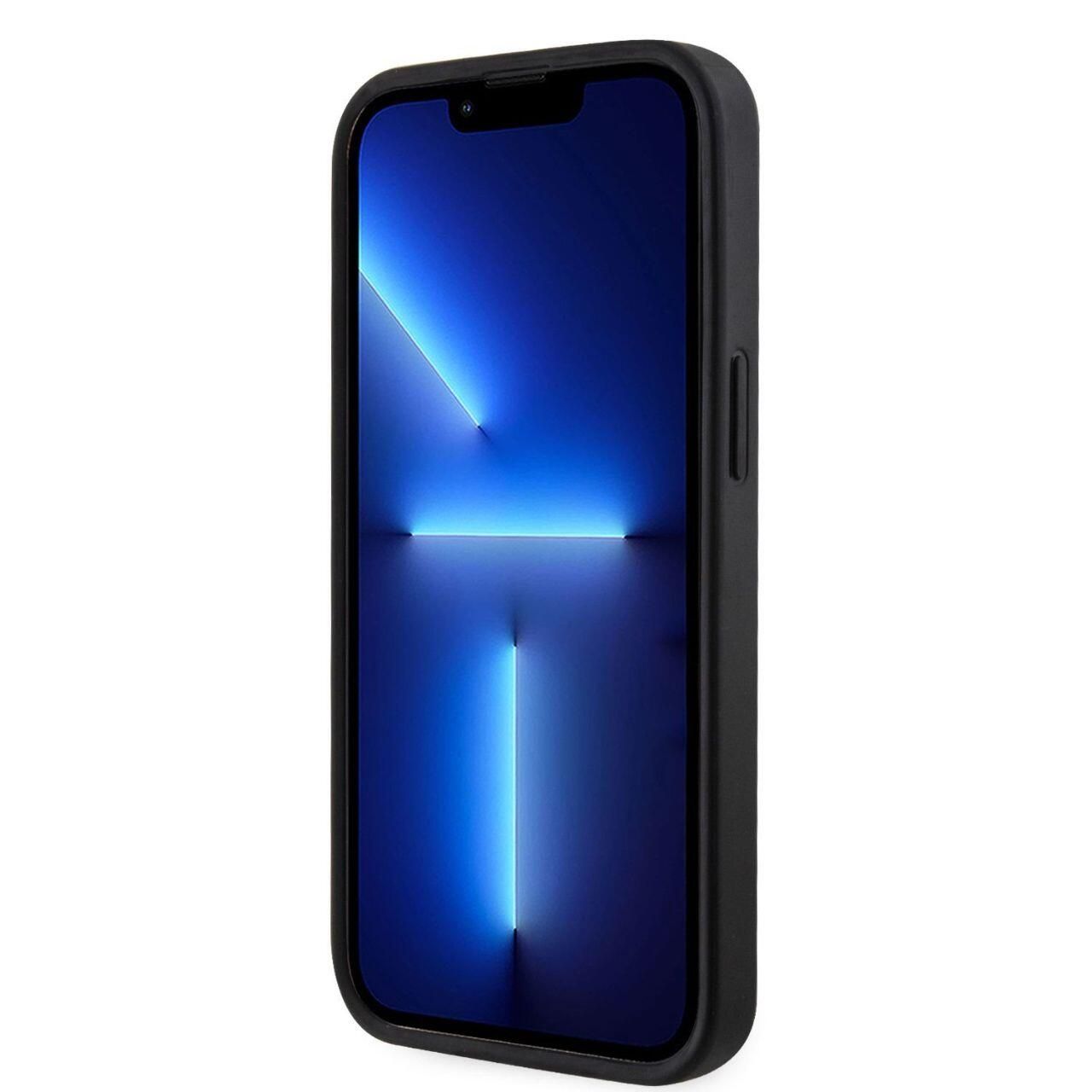 Husa de protectie Guess G Cube tip MagSafe pentru iPhone 14, Negru