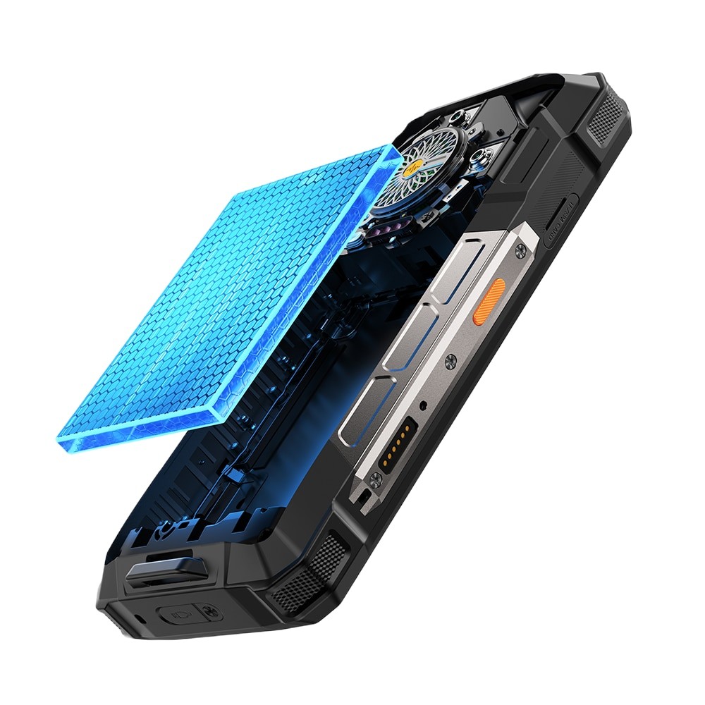 Telefon mobil Ulefone Armor 33, Dual SIM, 4G, IPS 6.95-inch 120Hz 700nits, 24GB RAM / 512GB, Camera 50MP + 64MP + 50MP, RGB Infinite Halo 2.0, Lantera LED 1100 Lumeni, 25500mAh, NFC, IP68/IP69K, Android 15