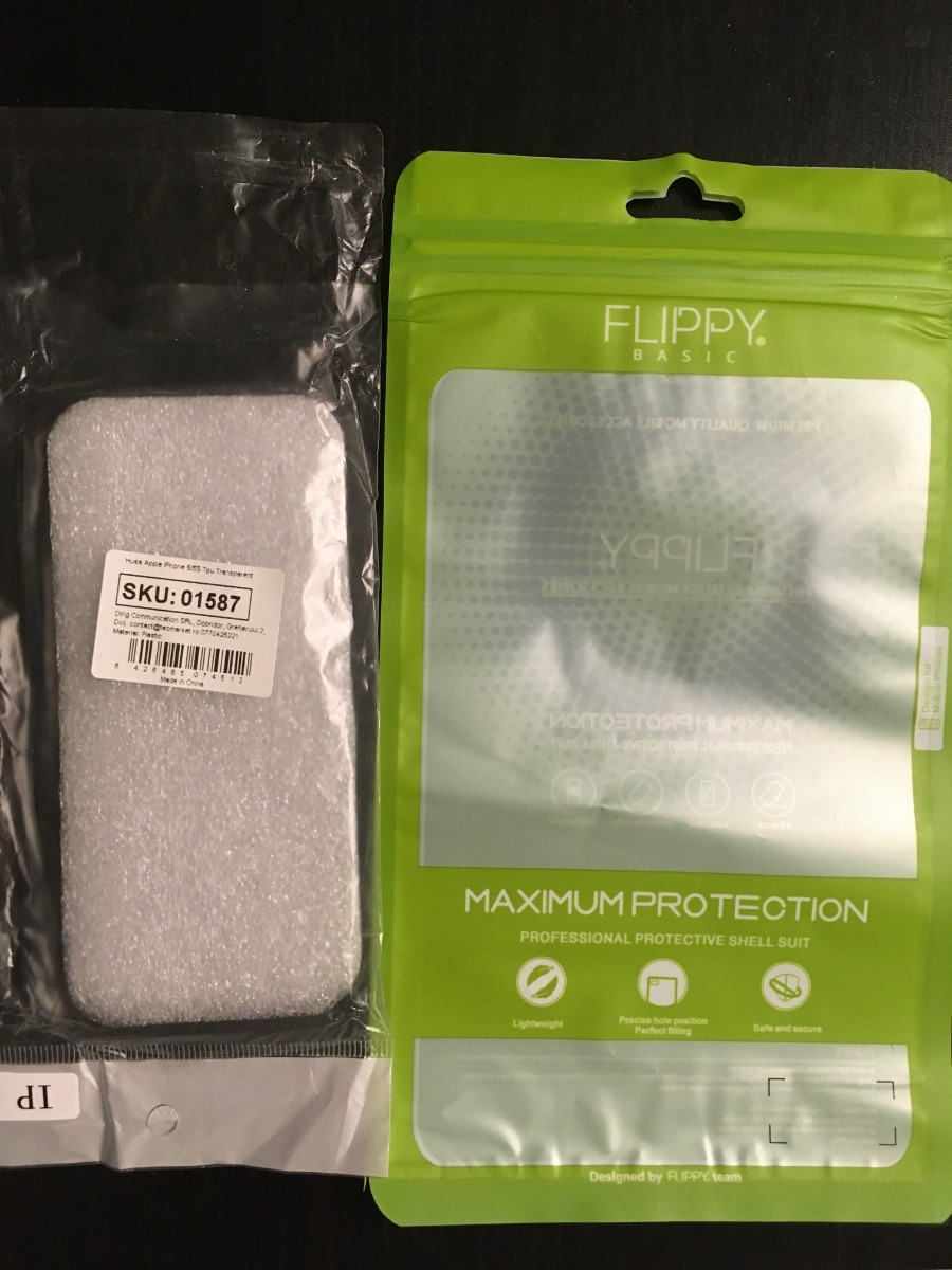 Husa Slim TPU pentru iPhone SE / 5S, 0.5 mm, Transparent