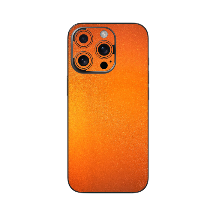 Folie iSkinz pentru Apple iPhone 16 Pro Max - Tangerine Dream, 360 Cut, Skin Adeziv Full Cover, Protectie Carcasa Spate si Laterale