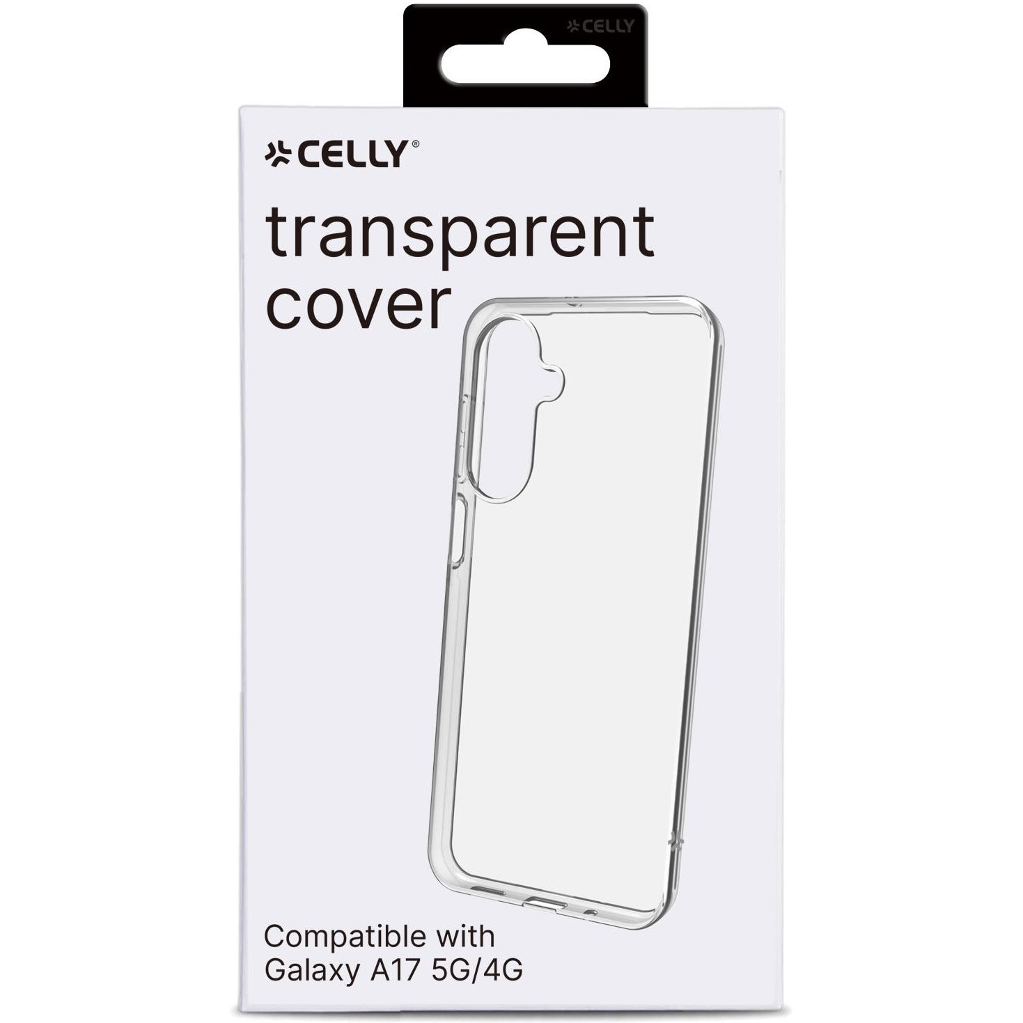 Husa de protectie Celly din Silicon pentru Samsung Galaxy A17 4G/5G, Transparenta