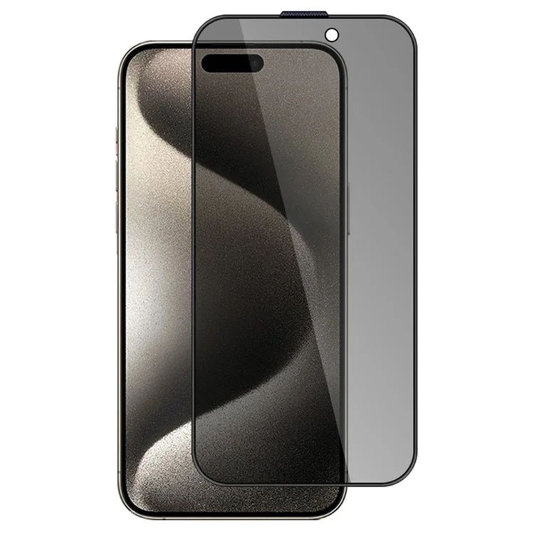 Folie de protectie pentru iPhone 16 Pro, sticla securizata, 9H, protectie anti-spion, instalare usoara, fara bule, set de curatare inclus