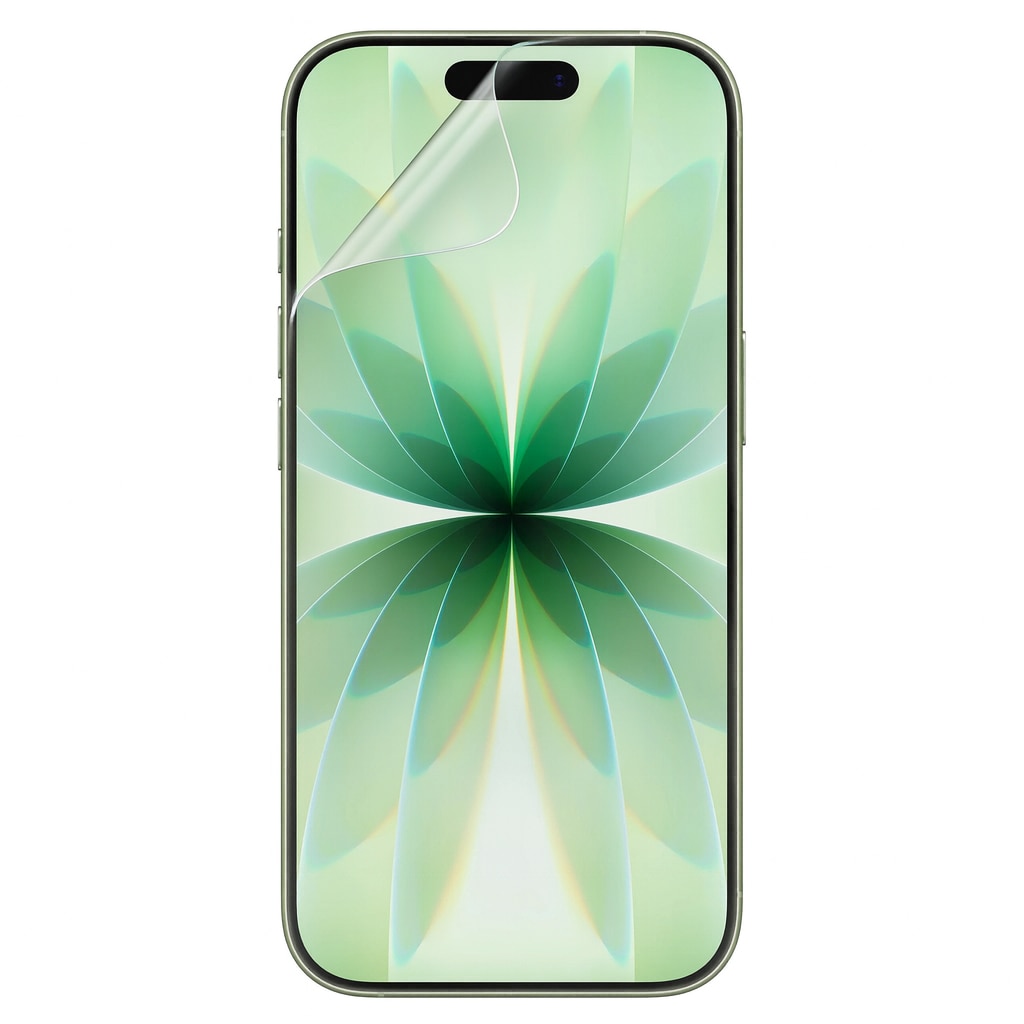 Folie iPhone 17 transparenta din silicon, Silicon Hydrogel Regenerabil, Flexible Hydro-Crystal, Protectie Completa, Full Glue, Instalare usoara, Set complet pentru Instalare