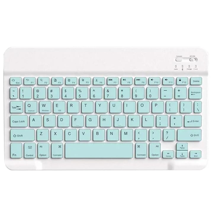 Tastatura wireless Bluetooth compatibila cu Samsung / Apple / Lenovo / Xiaomi / Huawei – compacta, portabila, fara fir