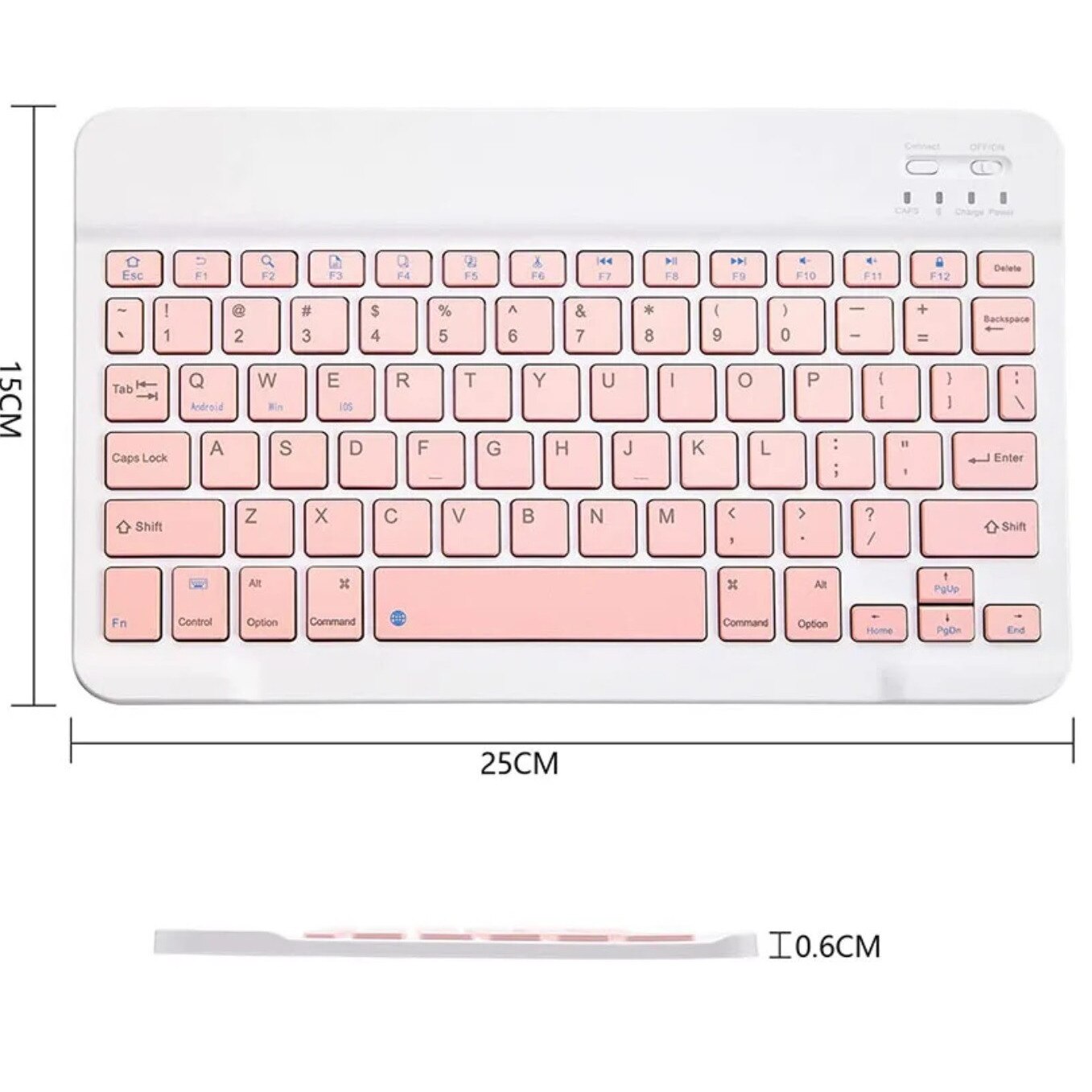 Tastatura wireless Bluetooth compatibila cu Samsung / Apple / Lenovo / Xiaomi / Huawei – compacta, portabila, fara fir