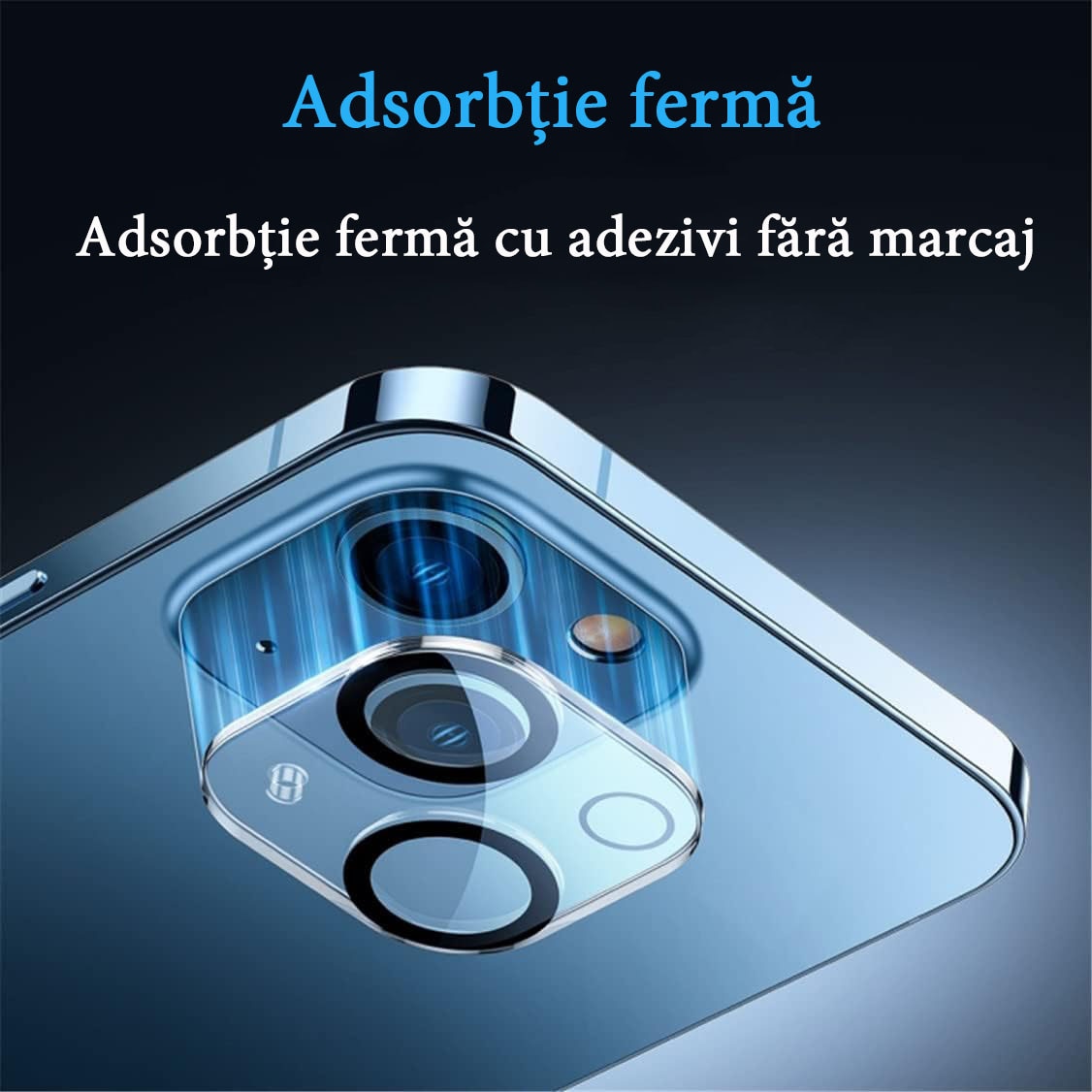 Set 2 folii privacy protectie telefon, Sticla securizata, Pentru ecran/camera, compatibil cu iPhone 15, acoperire completa