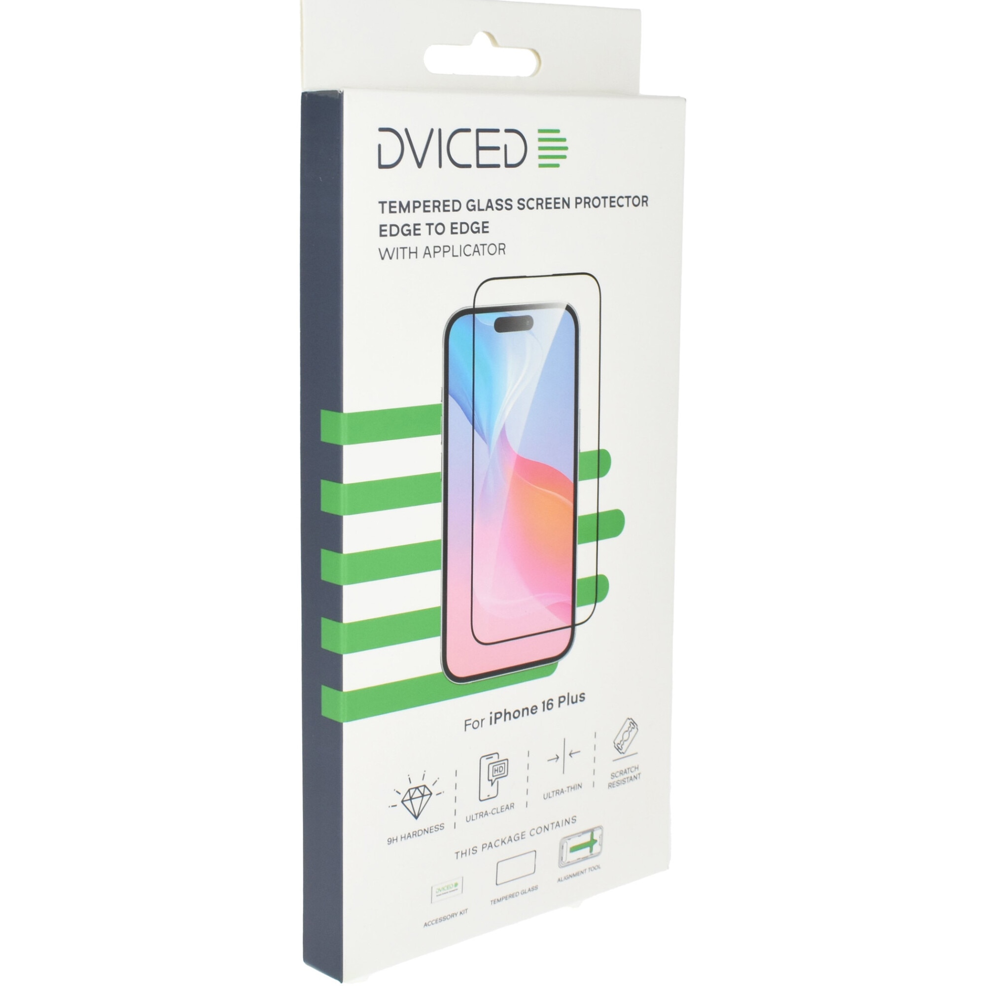 Folie Protectie Dviced Tempered glass edge to edge pentru iPhone 16 Plus with applicator
