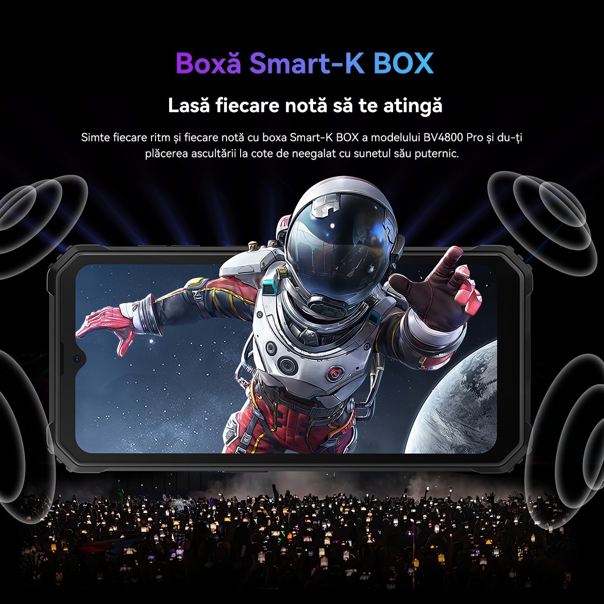 Telefon mobil Blackview BV4800 Pro, 4G, 12GB Ram(4GB + 8GB extensibili), 128GB, 6.56'' HD+, Android 14, 5180mAh, Rezistent la praf/anti-picatura/impermeabil, Deblocare amprenta/Fata ID/NFC, Negru