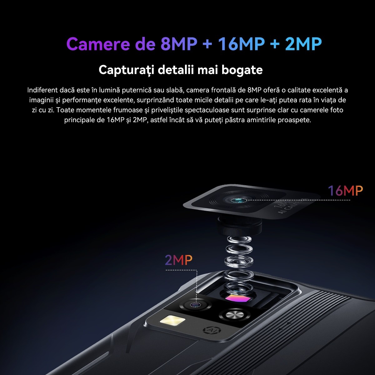 Telefon mobil Blackview BV4800 Pro, 4G, 12GB Ram(4GB + 8GB extensibili), 128GB, 6.56'' HD+, Android 14, 5180mAh, Rezistent la praf/anti-picatura/impermeabil, Deblocare amprenta/Fata ID/NFC, Negru