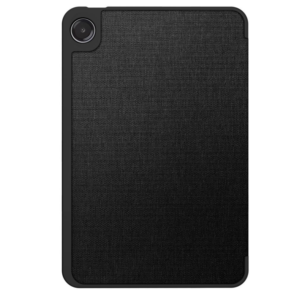 Husă tabletă compatibilă cu Samsung Galaxy Tab A11 8.7 X133 / X135 - din material textil de pânză, obsidian negru, cu suport pentru creion