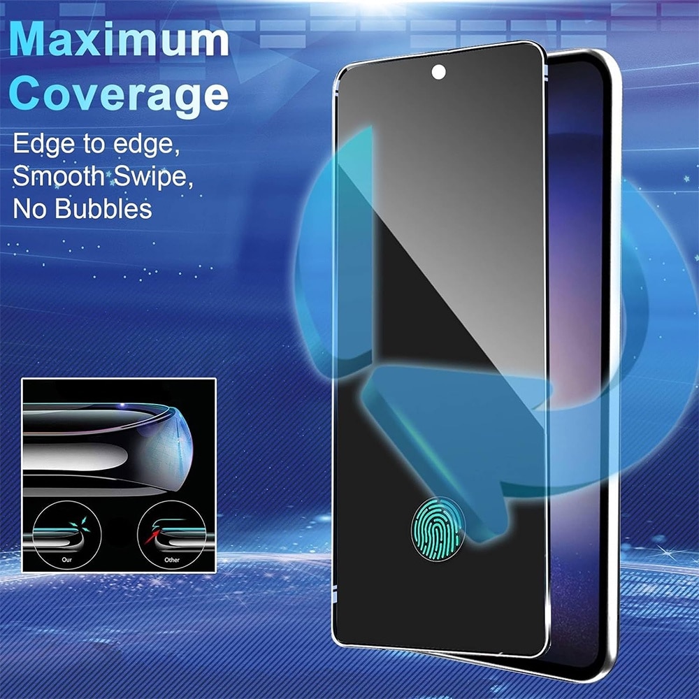 Folie High Precise PRIVACY pentru Samsung Galaxy A56, OPTIM SOLUTION, Sticla Securizata Crystal AntiSpy, Top Grade 9H Protection, Full Glue, Display Securizat, Sensitive Touch Screen, Optim Solution Premium Tech, Negru