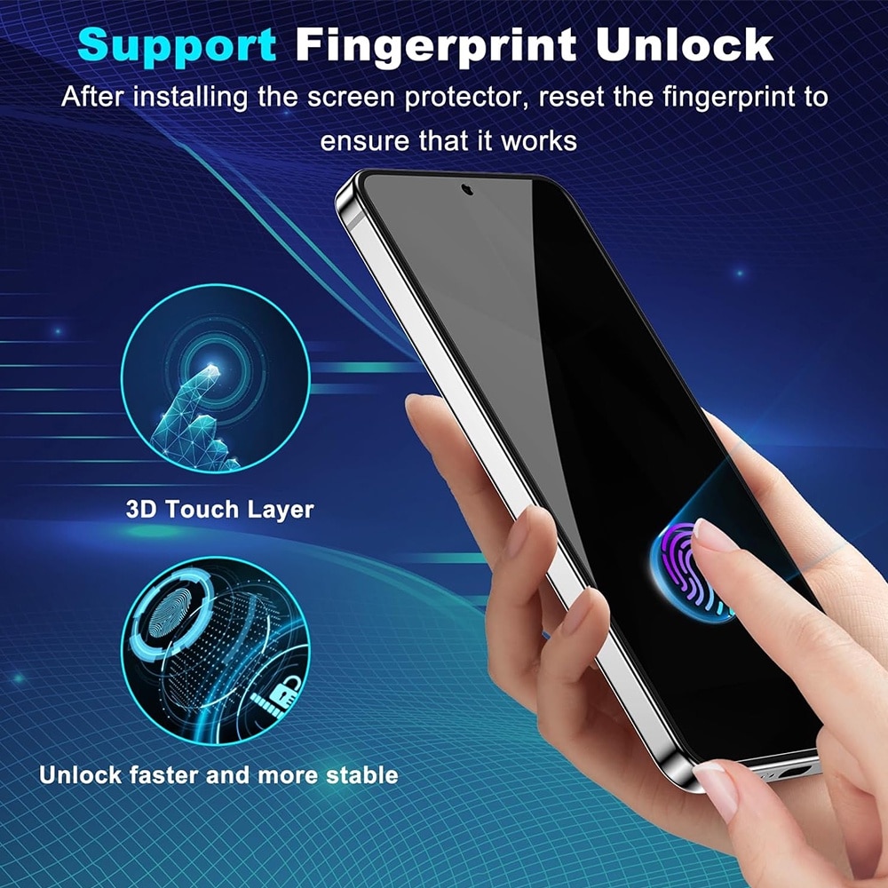 Folie High Precise PRIVACY pentru Samsung Galaxy A56, OPTIM SOLUTION, Sticla Securizata Crystal AntiSpy, Top Grade 9H Protection, Full Glue, Display Securizat, Sensitive Touch Screen, Optim Solution Premium Tech, Negru