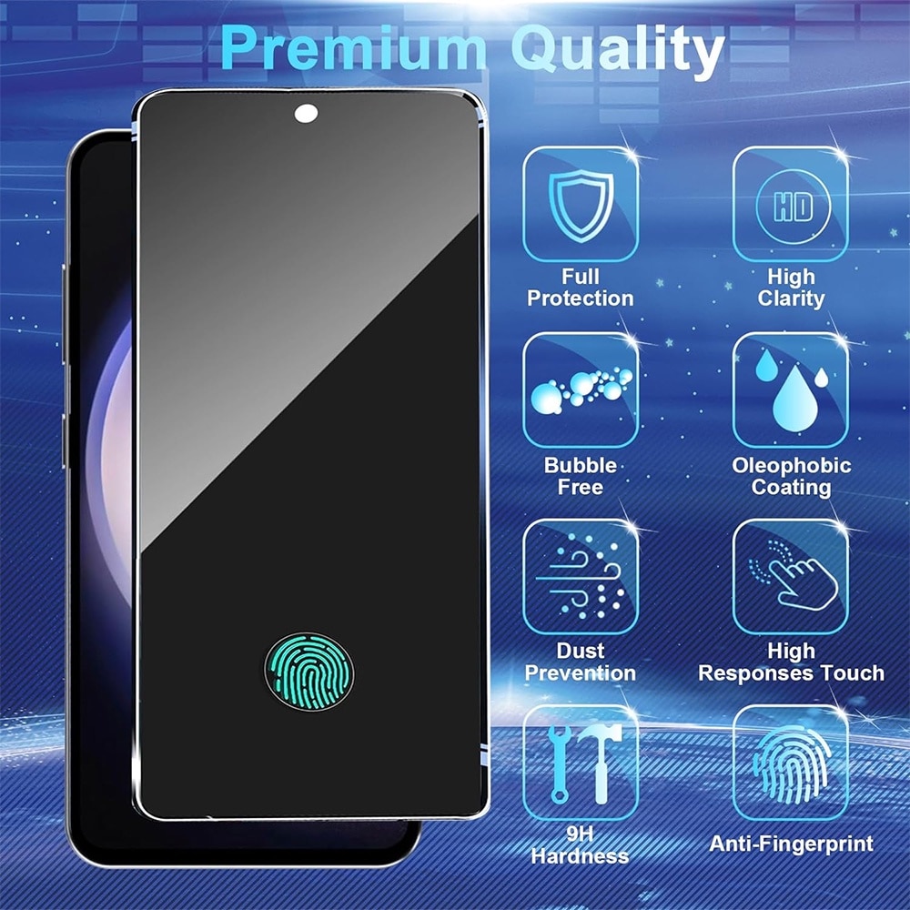 Folie High Precise PRIVACY pentru Samsung Galaxy A56, OPTIM SOLUTION, Sticla Securizata Crystal AntiSpy, Top Grade 9H Protection, Full Glue, Display Securizat, Sensitive Touch Screen, Optim Solution Premium Tech, Negru