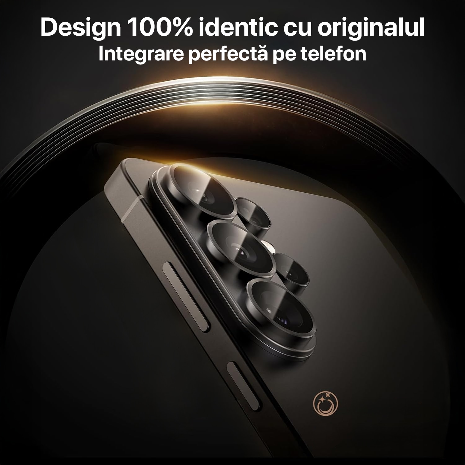 Folie protectie camera pentru Samsung Galaxy S26 Daden, Aplicator automat, Anti zgarieturi, Antisoc, Instalare usoara, Protectie premium, Argintiu