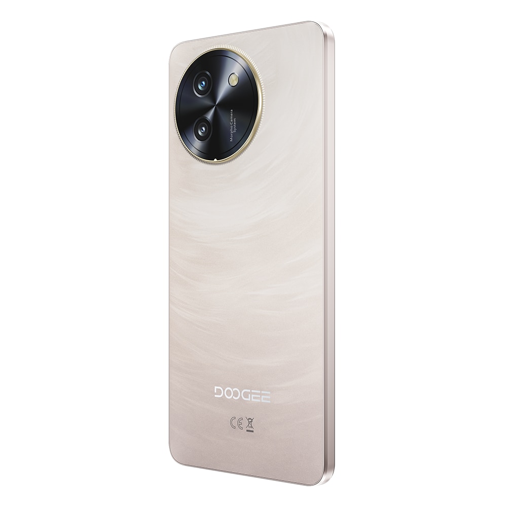 Telefon mobil Doogee Note 59 Pro, Dual SIM, 5G, Octa-Core T8200, Slim 8.6mm, 256GB, 32GB RAM (8GB + 24GB ext), 6.75-inch 120Hz, 6250mAh, NFC, Android 15, Gold